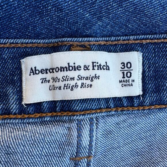 Abercrombie 90s Slim Straight Ultra High Rise 30/10 - Picture 2 of 6
